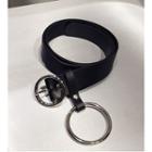 Faux Leather Belt With Hoop