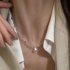 Star Necklace D637 - 1 Pc - Silver - One Size