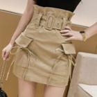 Cargo Mini Fitted Skirt