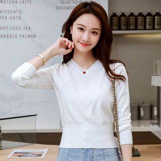 Multi-color V-neck Sweater