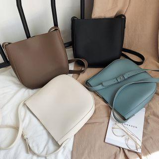 Plain Crossbody Tote Bag