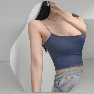 Spaghetti-strap U-neck Camisole Top In 6 Colors