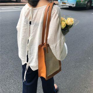 Plain Tie Back Blouse