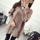 Pocketed Long Sweater