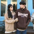 Couple Lettering Brushed-fleece Lined Hoodie