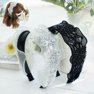 Sequined Chiffon Headband