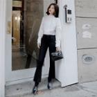 Fray-trim Cropped Jeans