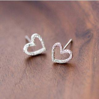 Heart Ear Stud Love Heart - One Size
