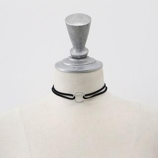 Metallic Faux-suede Choker