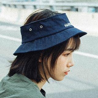 Open-top Lettering Bucket Hat