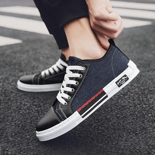 Denim Lace-up Sneakers