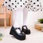 Plain T-bar Platform Shoes