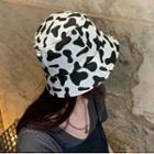 Cow Print Bucket Hat Dairy Cow Paint - Black & White - One Size