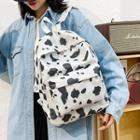 Milk Cow Print Backpack One Size - One Size
