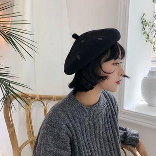Printed Beret Hat