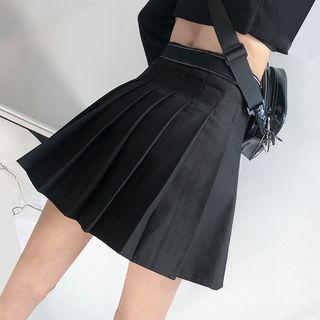 Pleated Mini Dress Skort