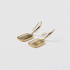 Square Earrings Gold - One Size