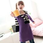 Round-neck Long T-shirt