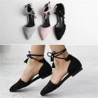 Ankle-strap Dorsay Flats