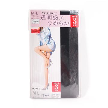 Walker Sheer Tights (#206) (black) (m-l) 3 Pcs