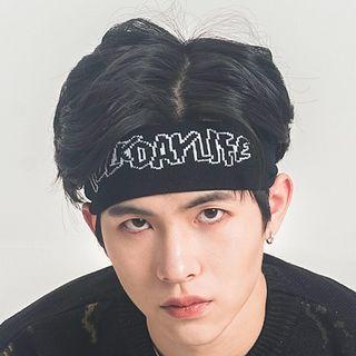 Lettering Knit Sport Headband
