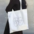 Ghost Canvas Tote Bag White - One Size