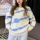 Cloud Jacquard Sweater White - One Size