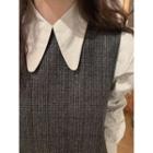 Rounded Wide-collar Blouse