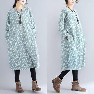 Polar Bear Patterned Midi Dress