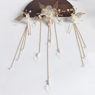 Retro Faux Pearl Branches Hair Comb / Hair Stick / Set