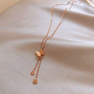 Butterfly Choker Necklace Gold - One Size