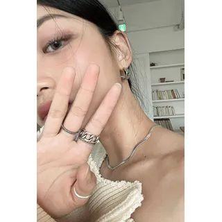 Set Of 8: Various Rings Silver - One Size