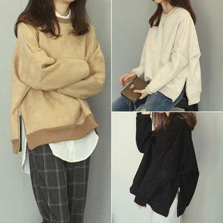 Zip Sweatshirt Silver - One Size