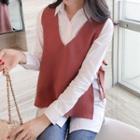 V-neck Side-tie Vest