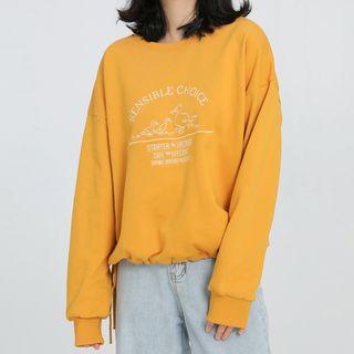 Duck Print Drawstring Pullover