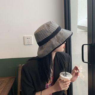 Houndstooth Bucket Hat As Shown In Figure - M