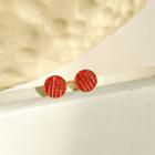 Chinese Character Stud Earring / Clip-on Earring