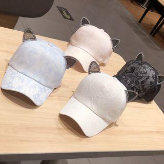Lace Cat Ear Baseball Cap