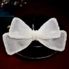 Wedding Faux Pearl Bow Hair Clip Bowhair Clip - White - One Size