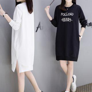 Letter Sweatshirt Dress