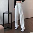 High-waist Shift Wide-leg Pants