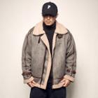 Couple Matching Fleece Lined Biker Jacket