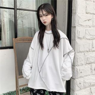 Stitched Trim Sweatshirt