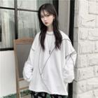 Stitched Trim Sweatshirt