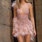 Feather Sequin Dress