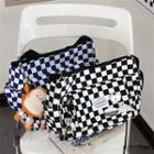 Checkerboard Messenger Bag / Bag Charm / Set