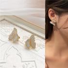 Butterfly Alloy Earring 1 Pr - Gold - One Size