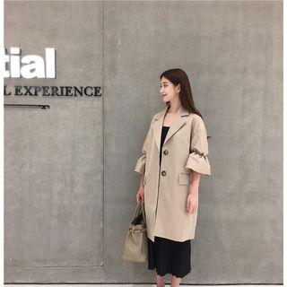 Elbow-sleeve Lapel Jacket
