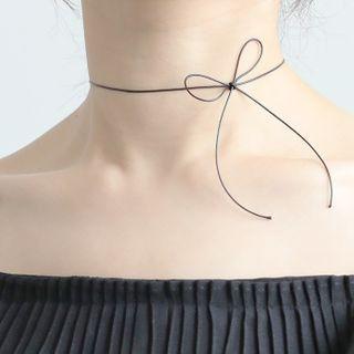 Wax Cord Bow Choker
