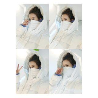 Hooded Stand-collar Long Padded Coat